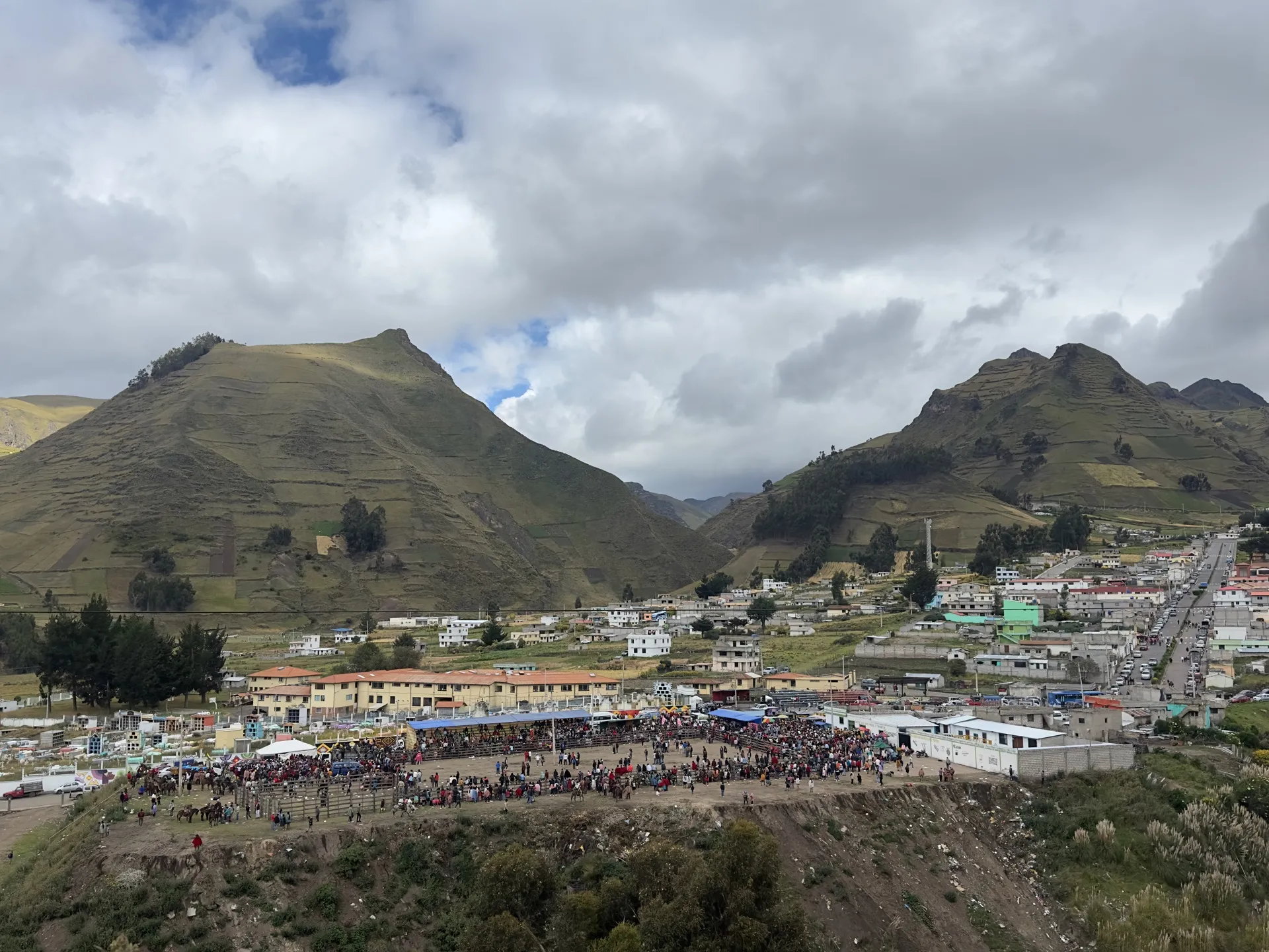 Market day in Zumbahua, one of the Andean villages on the Quilotoa Loop